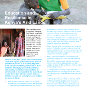 Education and Resilience in Kenya Arid Lands